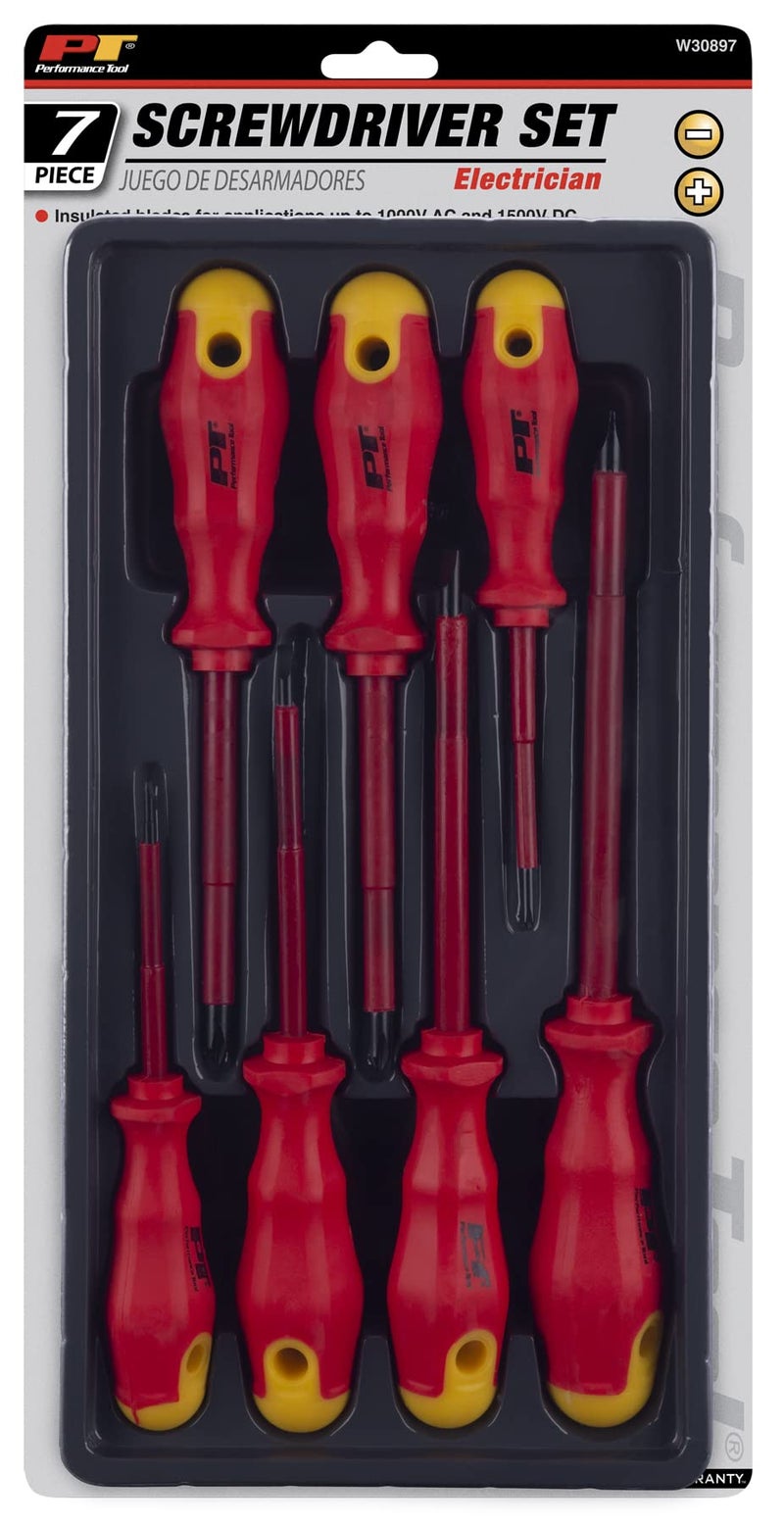 Performance Tool W30897 Electrical Screwdriver Set, 7-Piece - Image 3